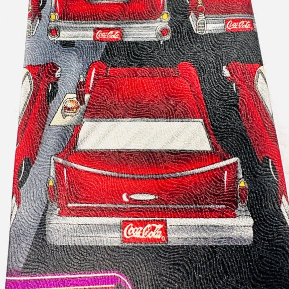 Vintage Official Coca-Cola Neck Tie Drive-In Movie Collectible Tie - Picture 4 of 10